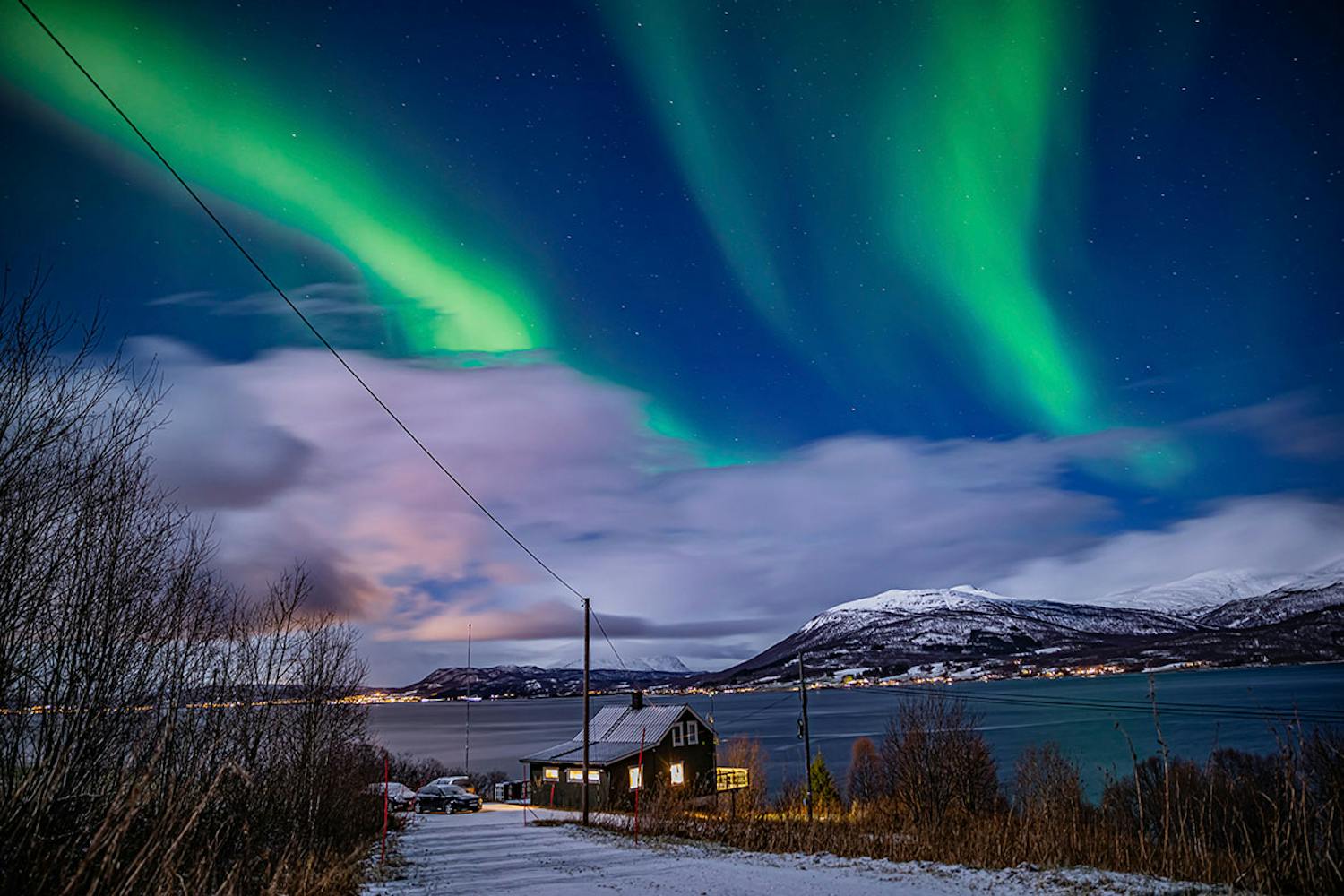 Norrsken vid Tromsø.